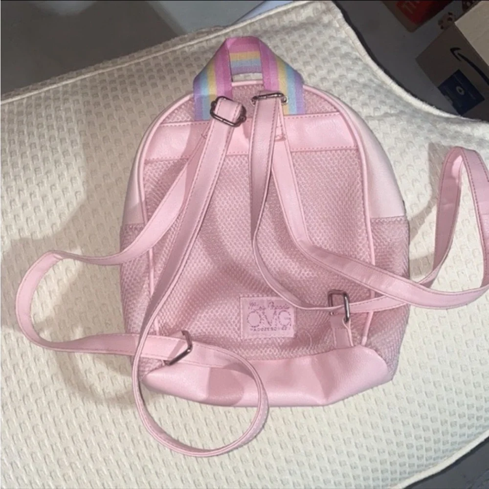 Miss Gwen’s OMG Pink Unicorn Mini Backpack Glitter Kids School Book Bag